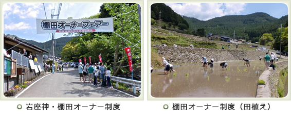 写真：岩座神・棚田オーナー制度・棚田オーナー制度（田植え）