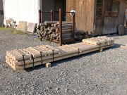 木製ガードレール用部材