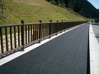 実績・木柵- 県道加美氷上線(取り付け道路）（転落防止柵）