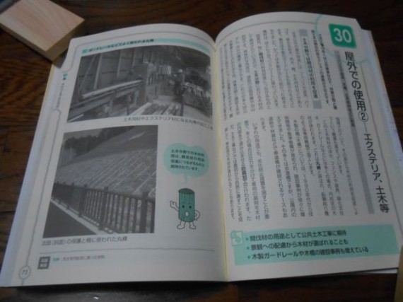 「木材のさまざまな用途　　・　野外での使用②－－エクステリア、土木等」のページ